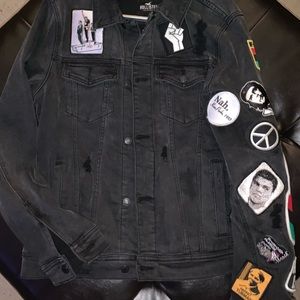 Customized Hollister jean jacket size M